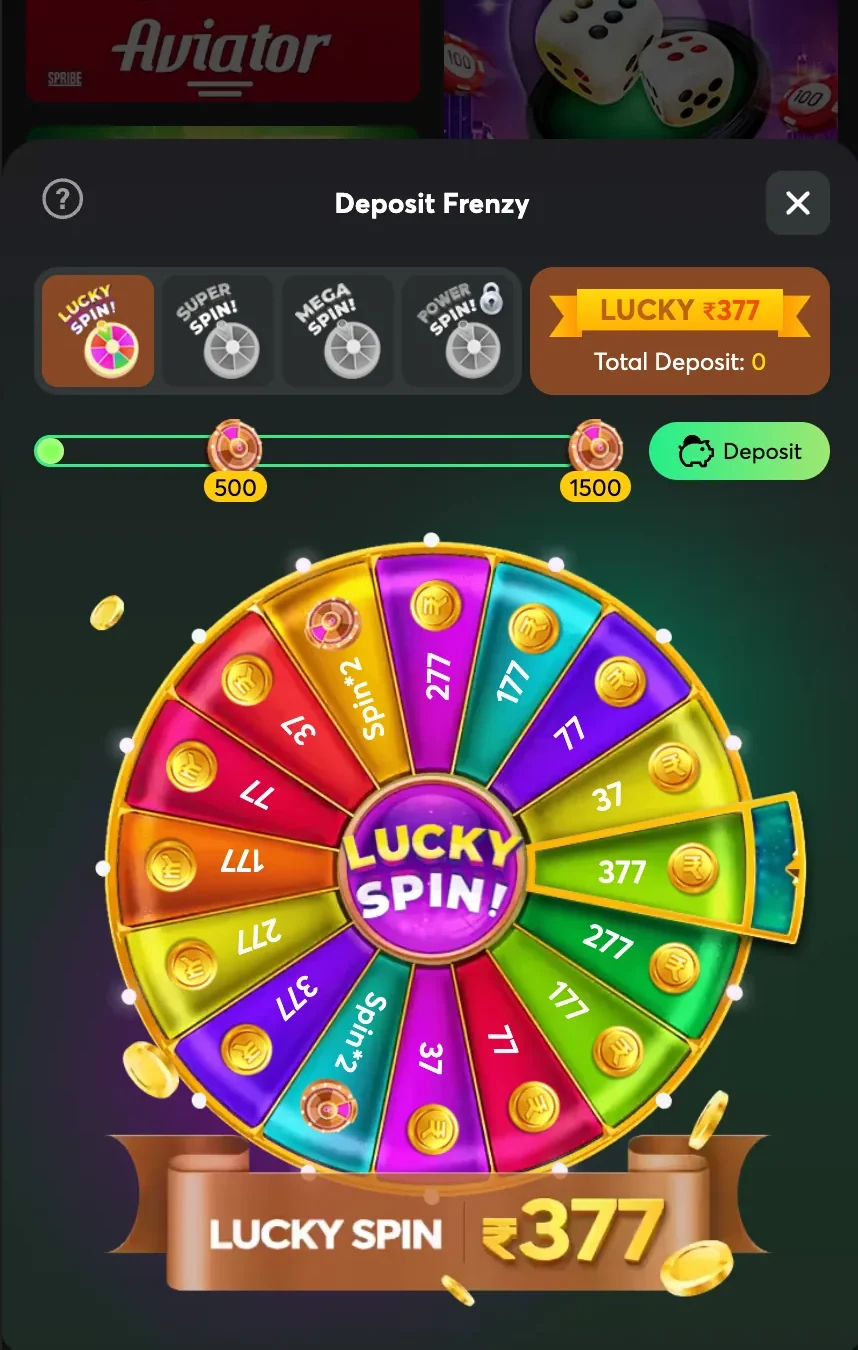Hot Event lucky spin on EK1 Game